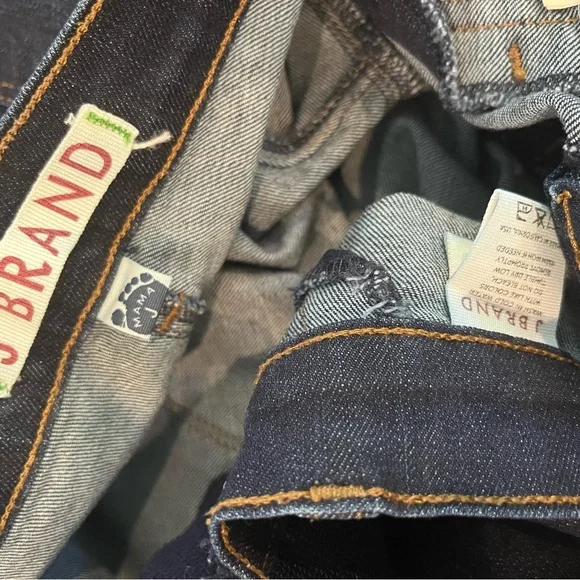 J Brand Mama J Side Panel Skinny Dark Denim Stretch Jeans Maternity 31 - Picture 4 of 6